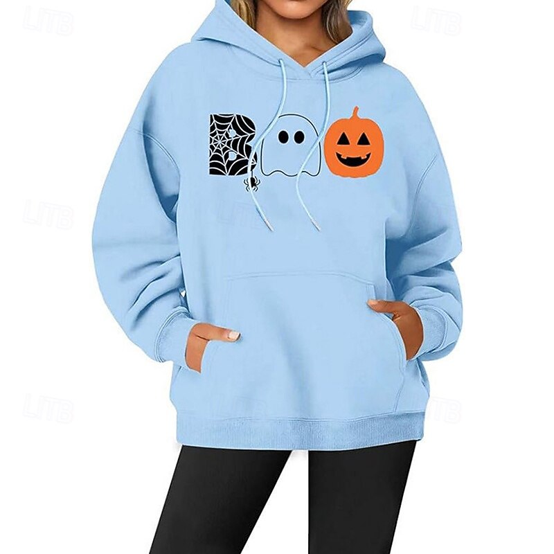 Women's Lounge Hoodie Pullover Sweatshirt with Pockets Long Sleeve Top Athleisure Graphic Fashion Gym Running Fitness Sportswear Activewear Black Blue Dark Gray