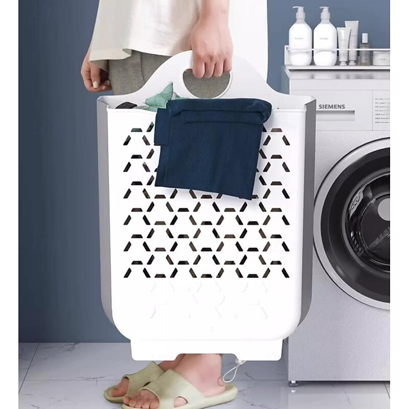 TAILI Collapsible Laundry Basket- Large Laundry Basket Hamper with 2 Handles- Space Saving Foldable Storage Container/Organizer3
