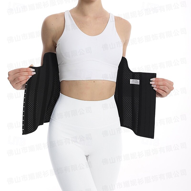 Women's Corset Shapewear Waist Cincher Shapewear Sexy Corset Casual Pure Color Buttons Vacation Street Date Sleeveless Black Beige Spring Fall Tailored Fit2