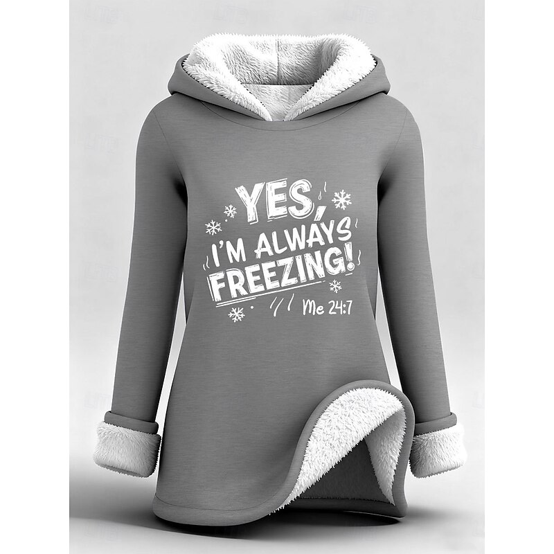 Women's Pullover Hoodie Sweatshirt Graphic Letter Warm Casual Sherpa Fleece Long Sleeve Hooded Long Tops Street Dailywear Casual Print Black Pink Dark Pink Red Blue Fall Winter4