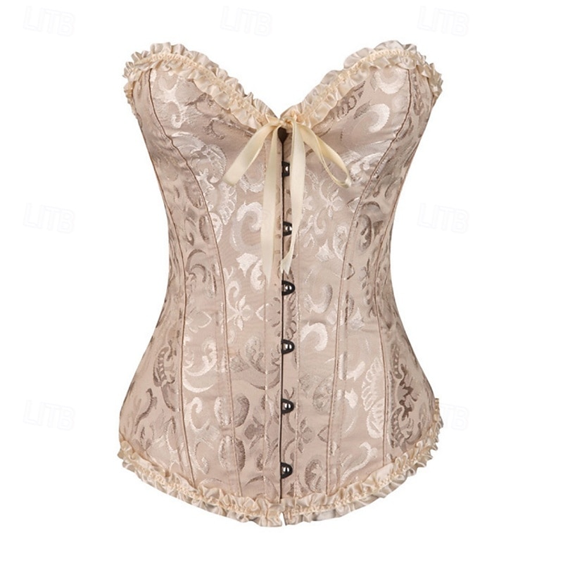 Women's Corset Shapewear Waist Cincher Shapewear Sexy Corset Sexy Sweet Pure Color Backless Vacation Party Street Sleeveless Corset Black White Red Beige Spring Fall Tailored Fit