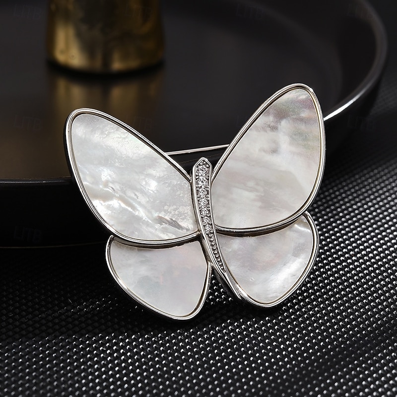 Brooches Classic Retro Butterfly Elegant Fashion Luxury Brooch Jewelry Silver Gold For Wedding Party Gift Engagement Prom Festival4