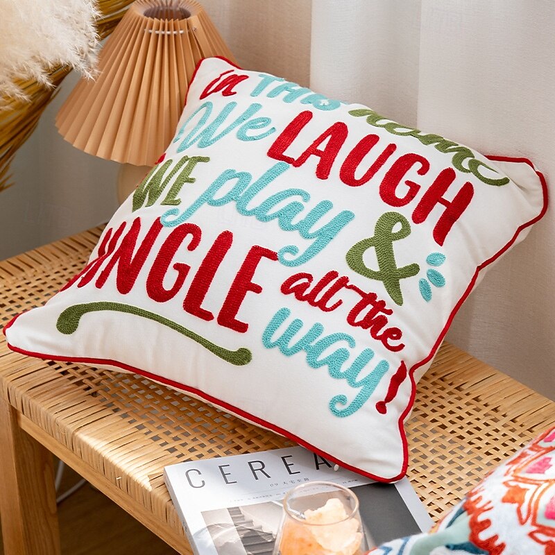 Christmas Lace Curtain with Colorful Tree & Snowman, Holiday Rod Pocket Semi-Blackout Drapes for Home Decoration3