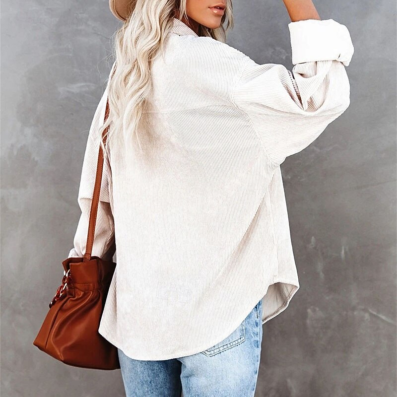 Women's Winter Coat Warm Comfortable Pocket Buttons Casual Plain Vacation Street Daily Wear Going out Regular Turndown Regular Fit Long Sleeve Outerwear Navy Black White Fall Winter2