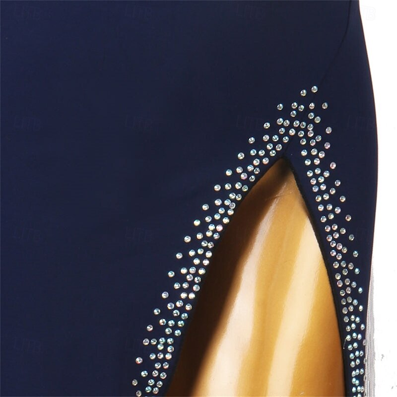 Women's Navy Blue DanceWear Dance Dress Performance Wear4