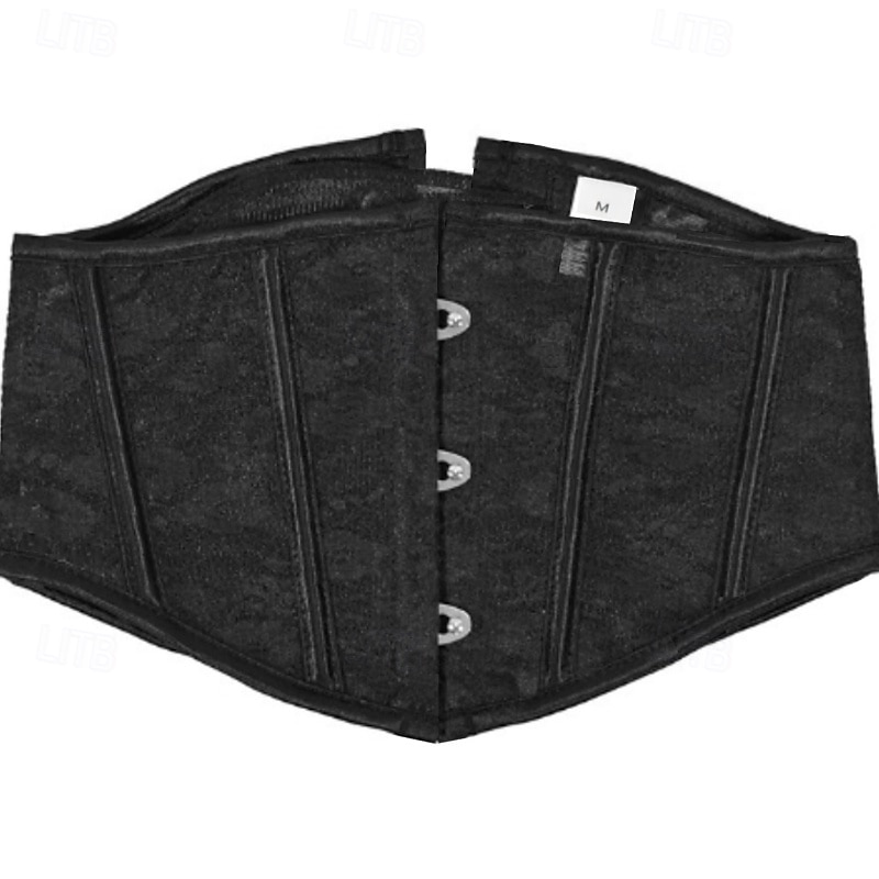 Women's Corset Shapewear Waist Cincher Shapewear Sexy Corset Sexy Sweet Pure Color Lace Vacation Party Street Sleeveless Cold Shoulder Black White Spring Fall Tailored Fit