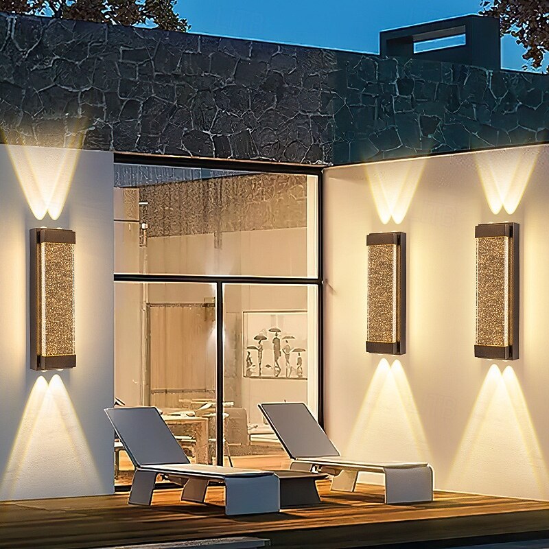 Outdoor Wall Lamp 40/60cm Modern and Simple Outdoor Waterproof Stainless Steel Acrylic 1PCS LED Hanging Wall Lamp, Suitable for Communities, Villas, Courtyards, Hotels, Gardens Wall Sconce3