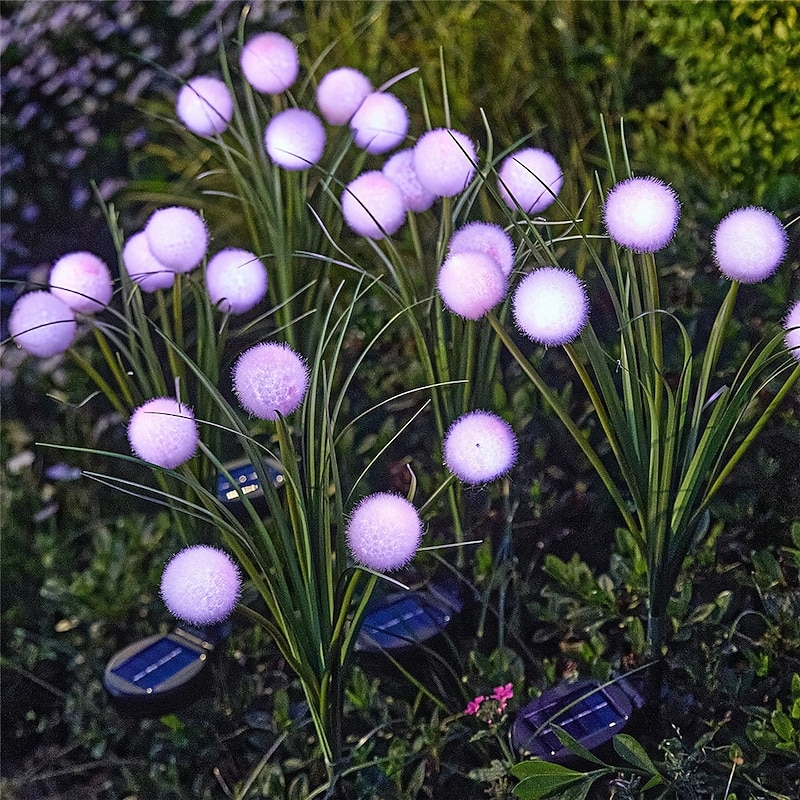 Solar Powered Ball Lights Floor Mounted Lights Outdoor Courtyard Garden Decorative Lights Led Floor Mounted Lights Lawn Lights  1PC2