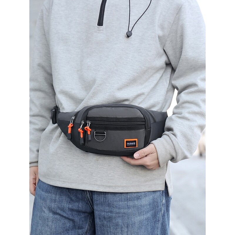 Men's Water-Resistant Crossbody Sling Bag, Multi-Way Wear Fanny Pack Waist Bag with Multiple Pockets, Casual Travel, Sports and Outdoor Shoulder Bag2