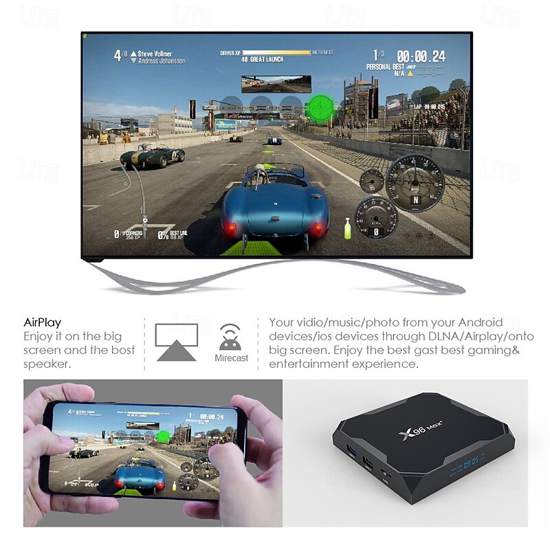 X96 MAX Plus 4GB 64GB 32GB Smart TV Box Android 9.0 Amlogic S905X3 Quad Core Wifi 4K Youtube X96Max Plus Set Top Box 2GB 16GB2
