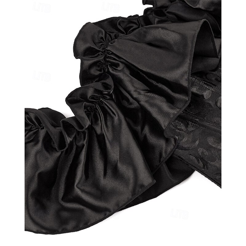 Women's Corset Shapewear Waist Cincher Shapewear Sexy Corset Sexy Sweet Pure Color Ruched Backless Vacation Street Date Sleeveless Corset Black White Beige Spring Fall Tailored Fit4