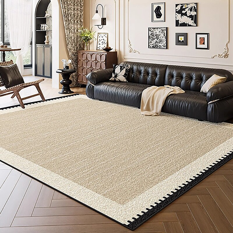 French Vintage Area Rug, Luxury Wash-Free Wipeable Carpet for Living Room or Bedroom, Elegant Large Floor Mat for Sofa and Home Decor4
