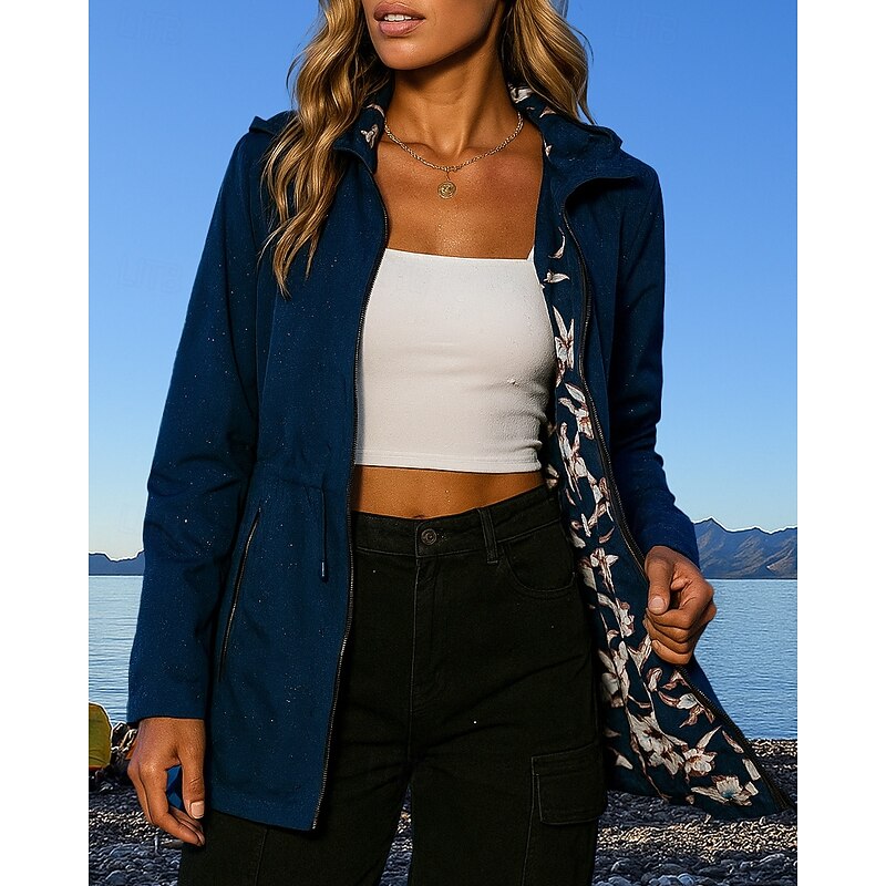 Women's Windbreaker Outdoor Jacket Hiking Jacket Outdoor Waterproof Windproof Quick Dry Breathable Hiking Outfits Hiking Clothes Spring Autumn / Fall Jacket Hunting Climbing Camping / Hiking / Caving