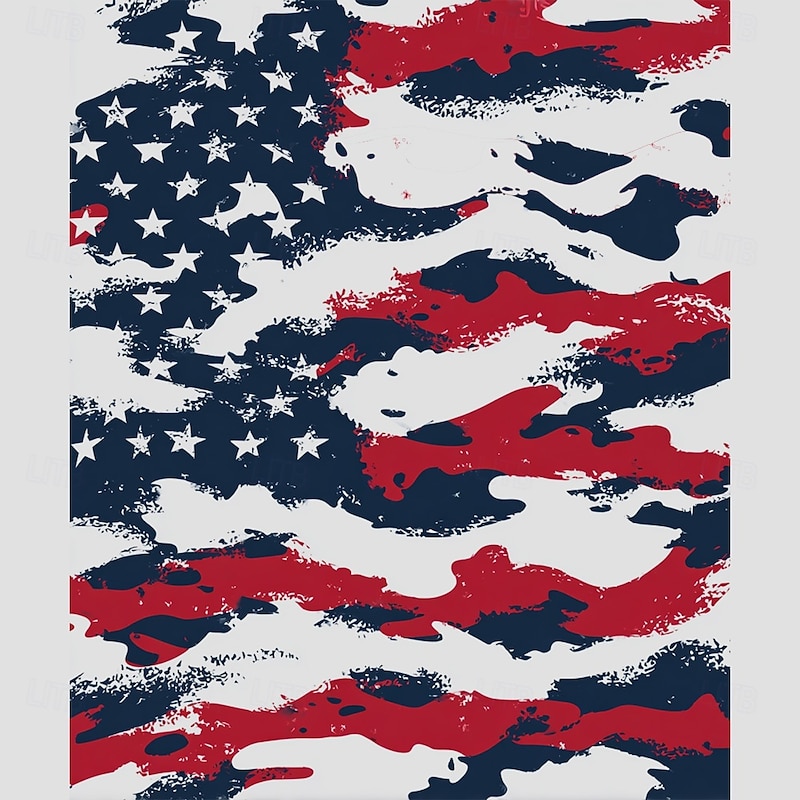 Men's American US Flag Hoodie Sweatshirt Casual Crew Neck Hunting Gray Gray 2 Drawstring Graphic Fall Winter Designer3