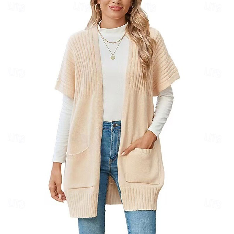 Wedding Guest 's Wraps Elegant Casual Daily Keep Warm Short Sleeve Polyester Wedding Wraps With Pure Color For Wedding Spring