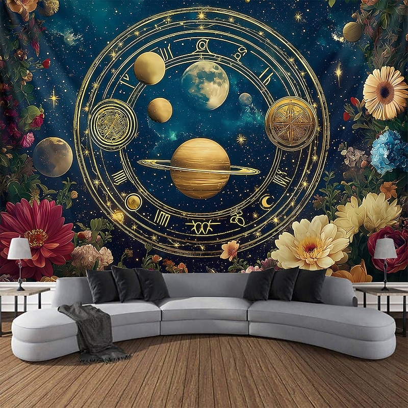 Tapestry Blanket Wall Hangings Moon Sun Galaxy Space Bohemian Mystic Bedroom Living Room Dorm Home Decor