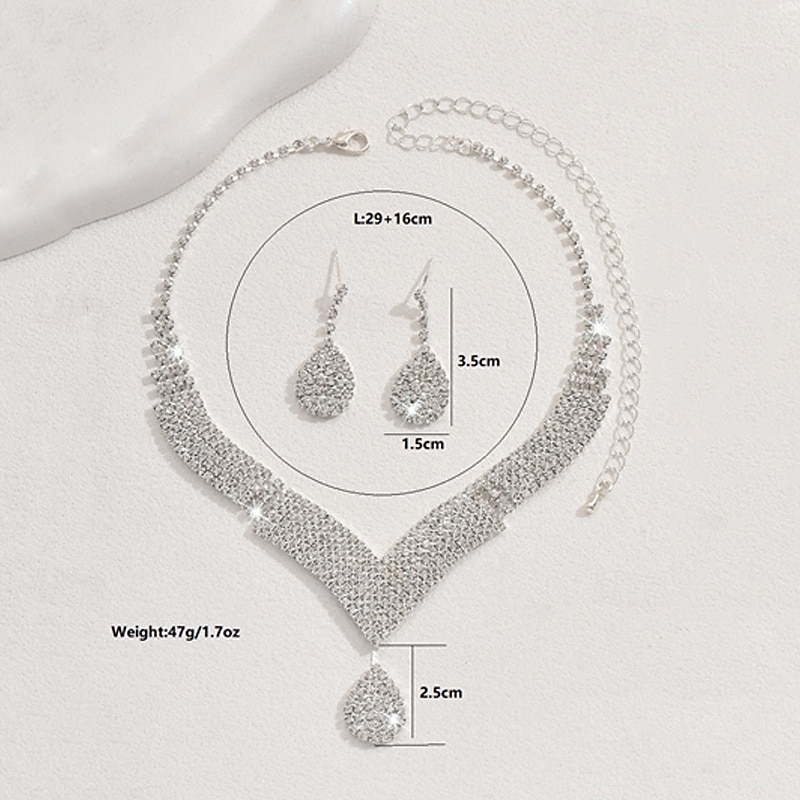 3pcs Necklace For Women's Street Gift Daily Alloy Classic2