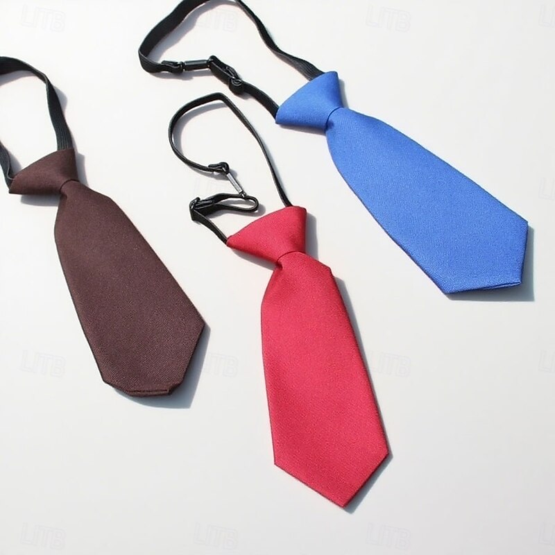 Kid's Ties Classic Solid / Plain Color Formal Evening Daily Wear Date