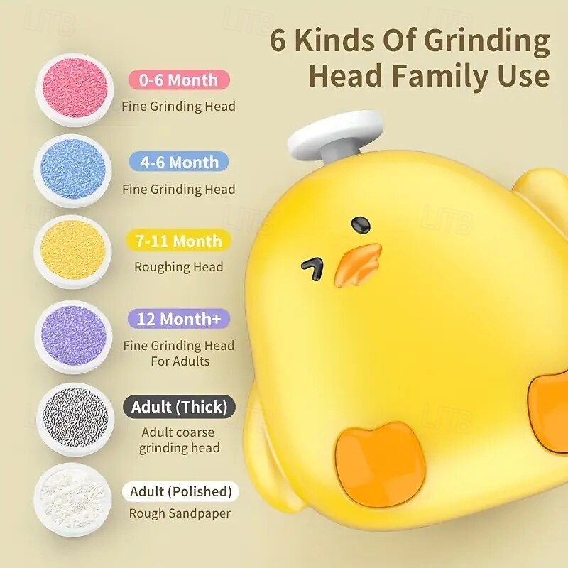 Cute Chicken Baby Nail File Electric Baby Nail Clipper Set for Infants and Newborns3