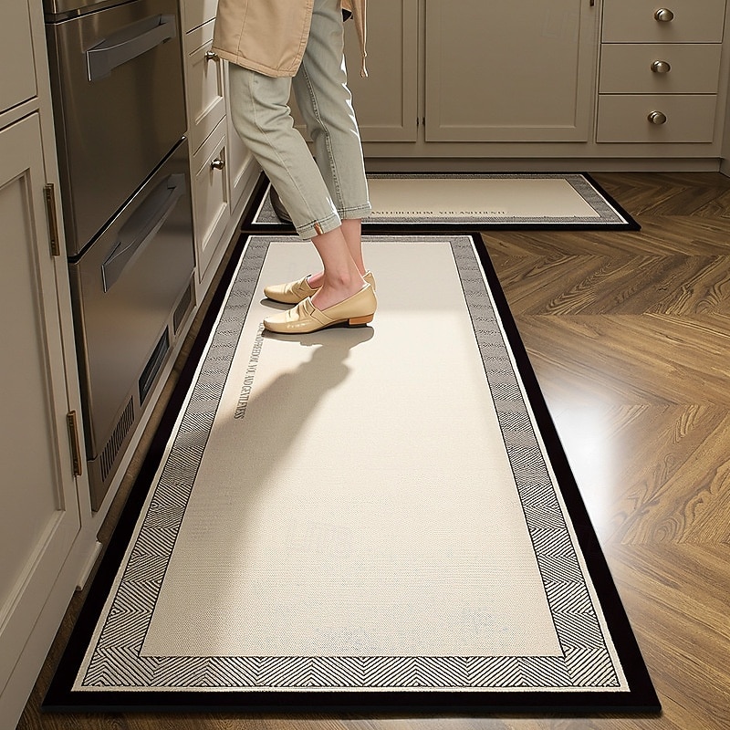 Kitchen Runner Rugs Non Slip Absorbent Oil Resistant Long Hallway Carpet Washable Stain Resistant Cuttable Entryway Floor Mat Kitchen Floor Protector Home Decor4