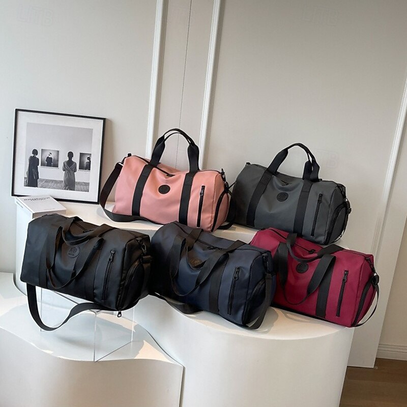 Duffel Bag / Gym Bag Workout / Travel / Sports Lightweight Polyester / Polyamide Shoe & Wet Compartment2