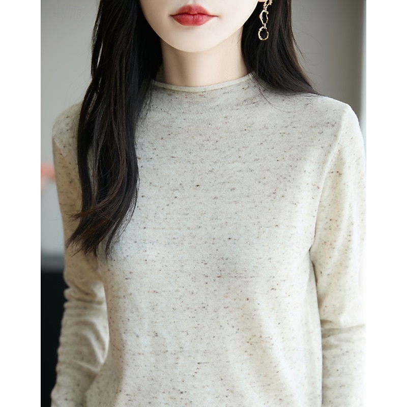 Women's Sweater Pullover Streetwear Casual Solid Color Ribbed Crew Neck Knitted Long Sleeve Regular Tops Knit Outdoor Daily Holiday Navy Blue Purple Fall Winter4