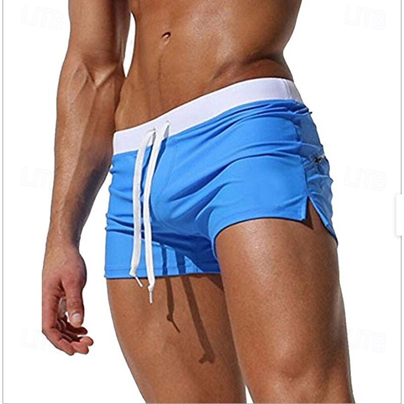 Men's Swim Trunks Swim Shorts Board Shorts Pocket with Mesh lining Elastic Waistband Shorts Sports & Outdoor Beach Swimming Pool Fall Quick Dry Lightweight Soft Breathable Beach Slim Fit Sportswear