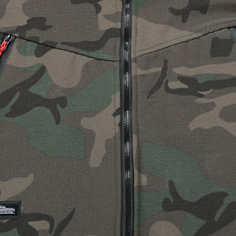 Men's Hiking Jacket Fleece Jacket Puffer Jacket Thermal Set Winter Outdoor Camo Thermal Warm Waterproof Top Green4