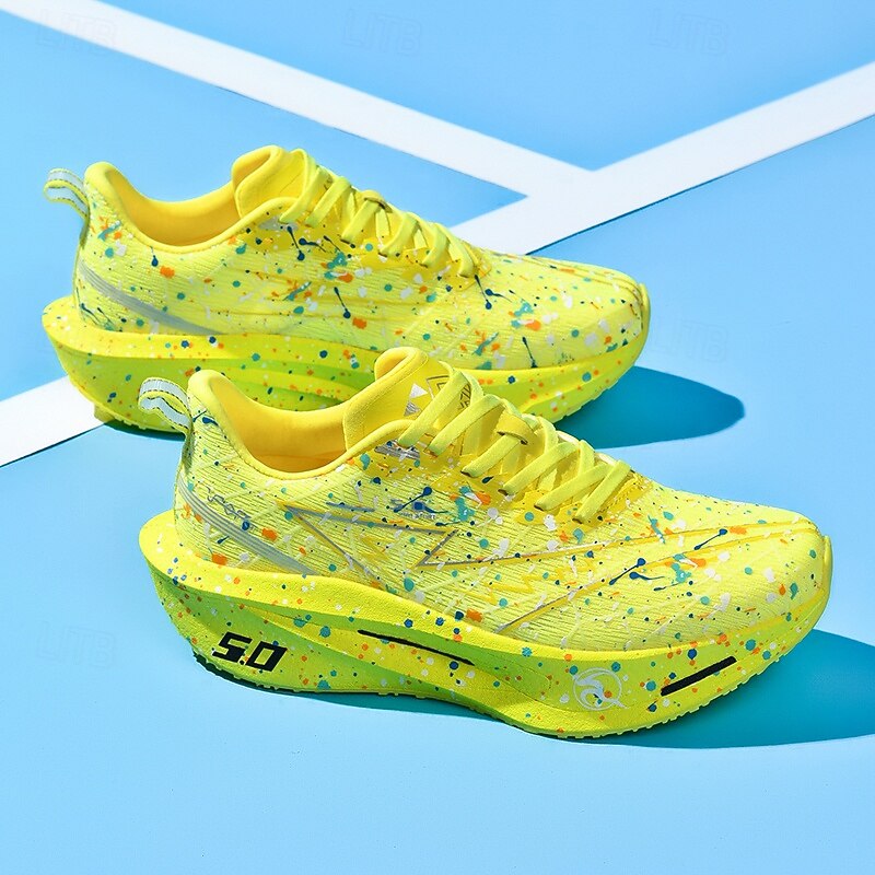 Men's Yellow Sport Sneakers – Breathable Mesh Athletic Running Shoes for Gym, Jogging and Outdoor Training4