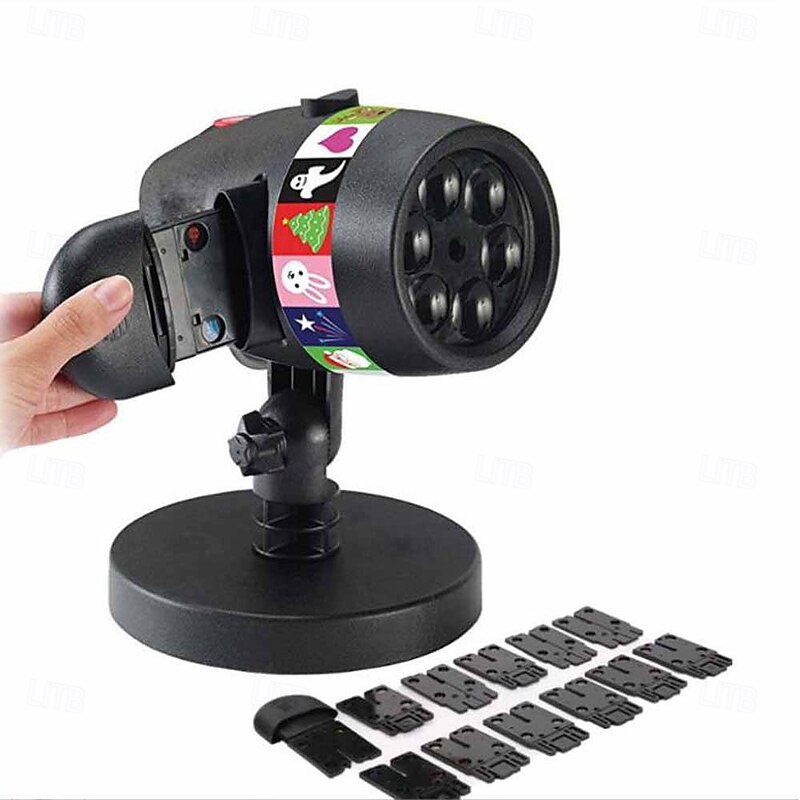 Christmas Snowflake Projector Lights Outdoor Led Snowfall Show LightsChristmas LED Lamp Projector IP44 Waterproof Snow Falling Projector Lamp for Garden Lawn Patio3