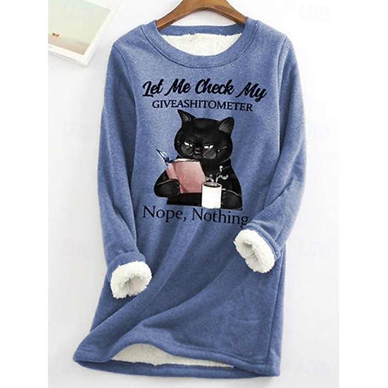 Women's Pullover Sweatshirt Graphic Letter Warm Casual Fuzzy Long Sleeve Crew Neck Round Neck Long Tops Street Casual Yellow Pink Red Blue Gray Spring Fall Winter3