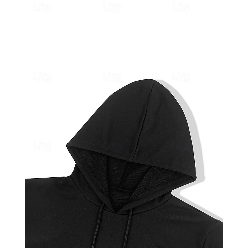 Women's Mini Dress Hoodie Dress Fashion Modern Daily Going out Regular Fit Heart Long Sleeve Hooded Black Spring Fall3