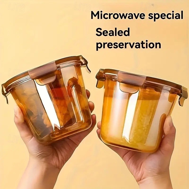 Multifunction Microwave Safe Glass Lunch Box with Lid – Perfect for Office Employees, Keeps Food Fresh and Warm, Ideal for Soup, Fruit, and More