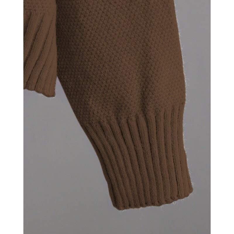 Women's Fashion Streetwear Sweater Pants Sets Bolero Top Long Sleeve Crew Neck Solid Color Drawstring Outdoor Work Casual Black Red Brown Fall Regular Fit3