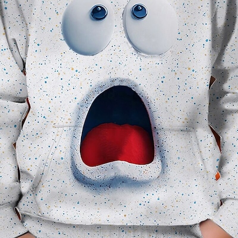 Christmas Boys' 3D Cartoon Hoodie Long Sleeve Spring Fall Fashion Streetwear Kids 4-12 Years Hooded Outdoor Casual Daily Regular Fit3