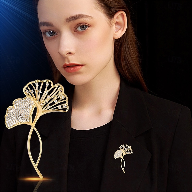Brooches Classic Flower Fashion Cute Brooch Jewelry Gold For Wedding Party Gift Engagement Prom Festival2