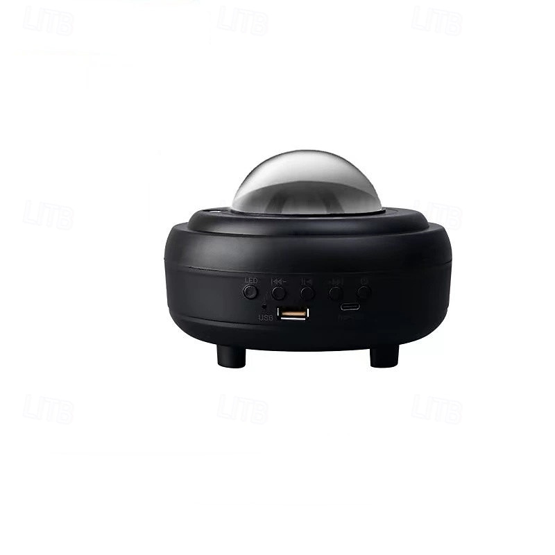 UFO Spaceship Projection Starry Sky Lamp Blue-tooth Speaker RGB LED Aurora Moon Lamp Bedroom Decor Flying Saucer Projection Lamp3