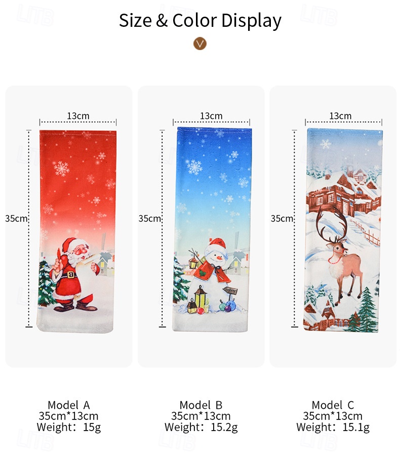 3 Pack Christmas Wine Bottle Covers, Santa Claus Champagne Bags, Soft Fabric Holiday Wine Bottle Holders, Xmas Party Table Decorations, Reusable Gift Wrapping Accessories2