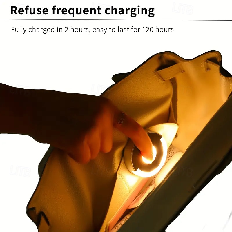 Mini Lightweight Portable Creative Bag Light with Soft Glow and Gentle Light Hook Design for Easy Attachment and Removal2