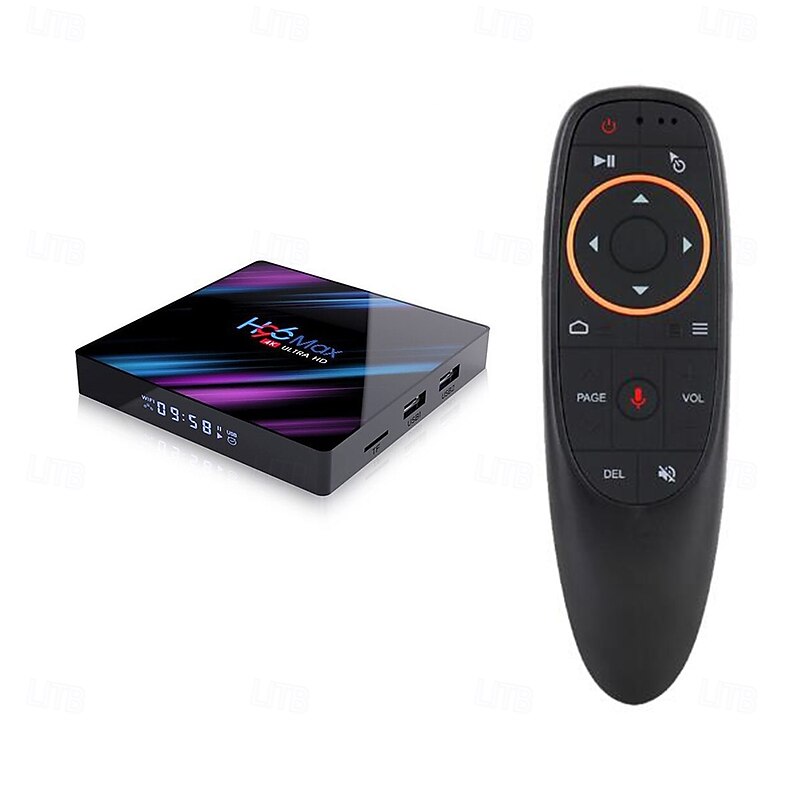 H96 Max Smart Android 9.0 TV Box RK3318 Quad Core 64 Bit UHD 4K VP9 H.265 2GB / 16GB 2.4G / 5G WiFi BT4.0 HD Media Player TV Box4