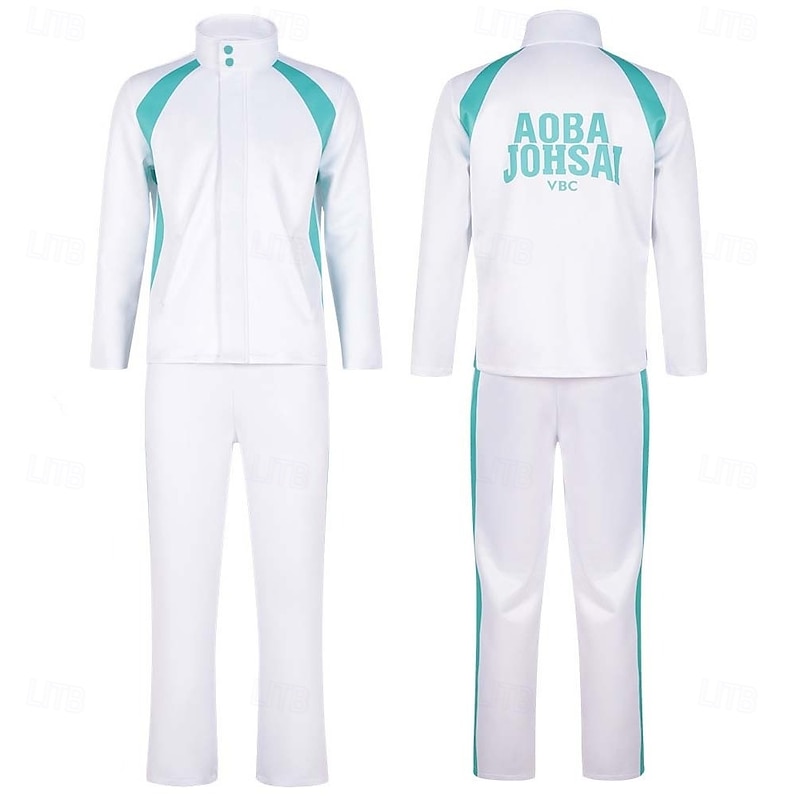Oikawa Tooru Kozume Kenma Shoyo Hinata Anime School Uniforms Halloween Carnival Coat Pants For Men's Women's Adults'3