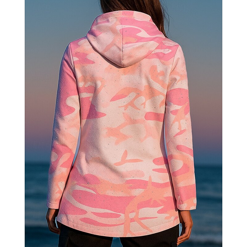 Women's Outdoor Jacket Hiking Jacket Fleece Jacket Outdoor Fleece Lining Waterproof Windproof Hiking Outfits Hiking Clothes Winter Autumn / Fall Jacket Hunting Ski / Snowboard Camping / Hiking2