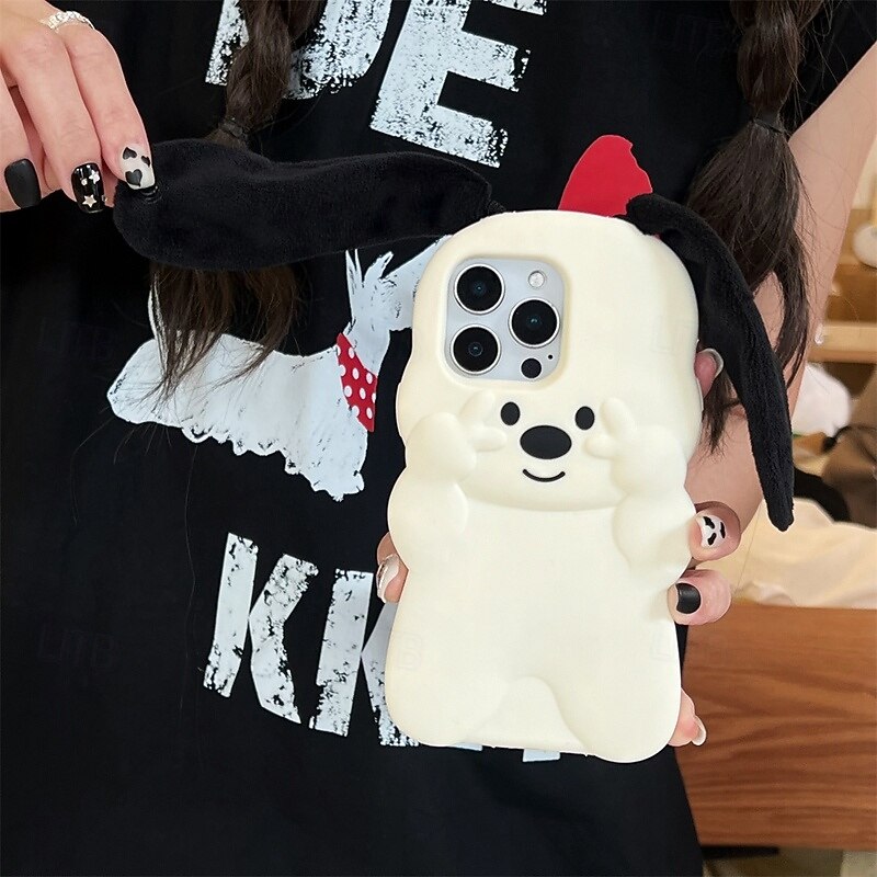 Phone Case For iPhone 16 15 14 Pro Max Plus 13 Pro Max Back Cover Shockproof Rabbit Silicone2