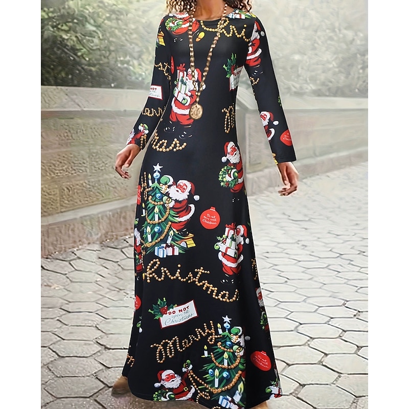 Women's Long Dress Maxi Dress Boho Dress Elegant Vintage Fashion Outdoor Party Daily Regular Fit Ombre Graphic Butterfly Long Sleeve Crew Neck Light Yellow Black gray Black Yellow Spring Autumn4