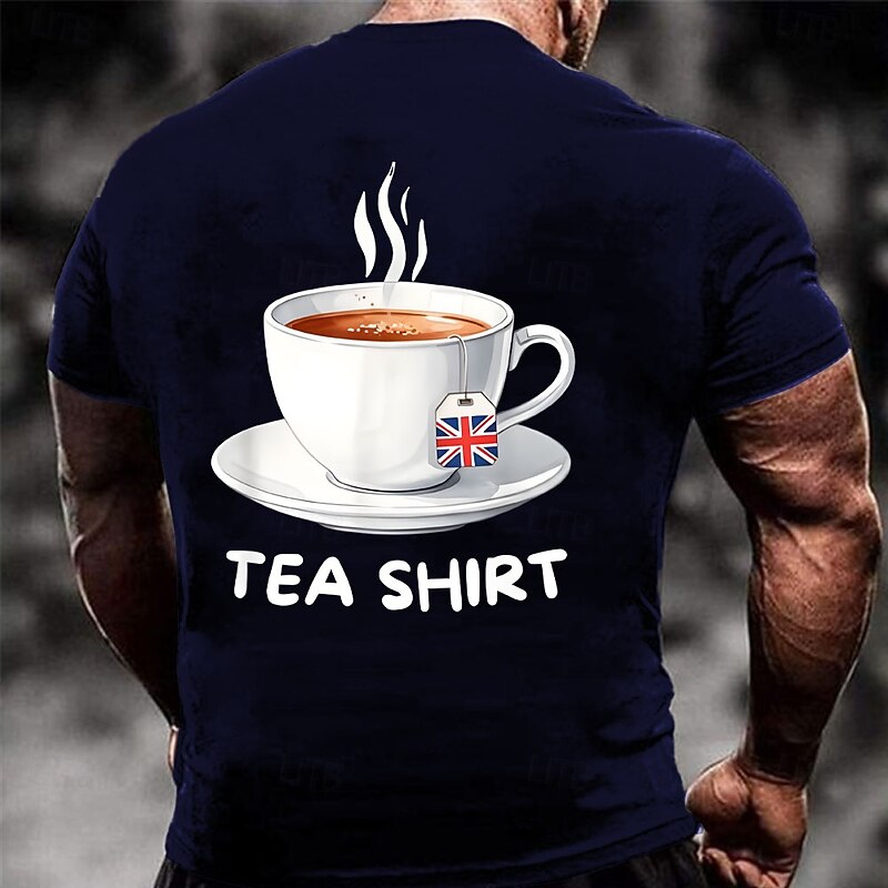 Men's Flag UK Backprint T Shirt Short Sleeve T shirt 3D Print Crew Neck Shirt Fashion Daily Street Daily Black Blue Green Summer Spring Clothing Apparel S M L XL XXL XXXL2