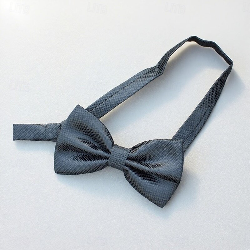 Men's Bow Tie Office / Business Traditional / Classic Solid / Plain Color Formal Evening Wedding Party Date3