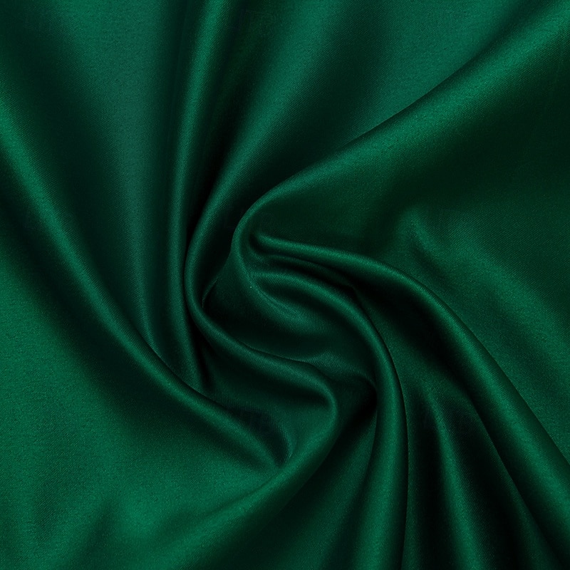 Green Sheath / Column Evening Gown Elegant Formal Dress Formal Wedding Sweep / Brush Train Sleeveless One Shoulder Stretch Satin with Ruffles Slit 20253