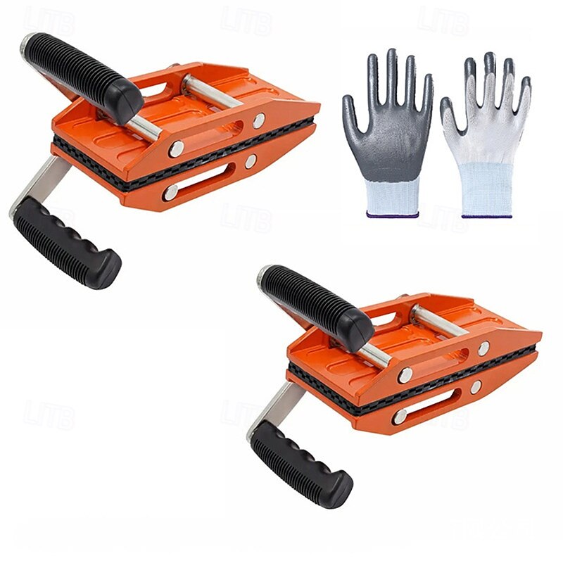 Granite Carrying Clip With White Rubber Lining Two-handed Stone Panel Carrying Lifting Tools Suitable for Marble Glass Board and Plywood of Heavy-duty Lifting  Clip