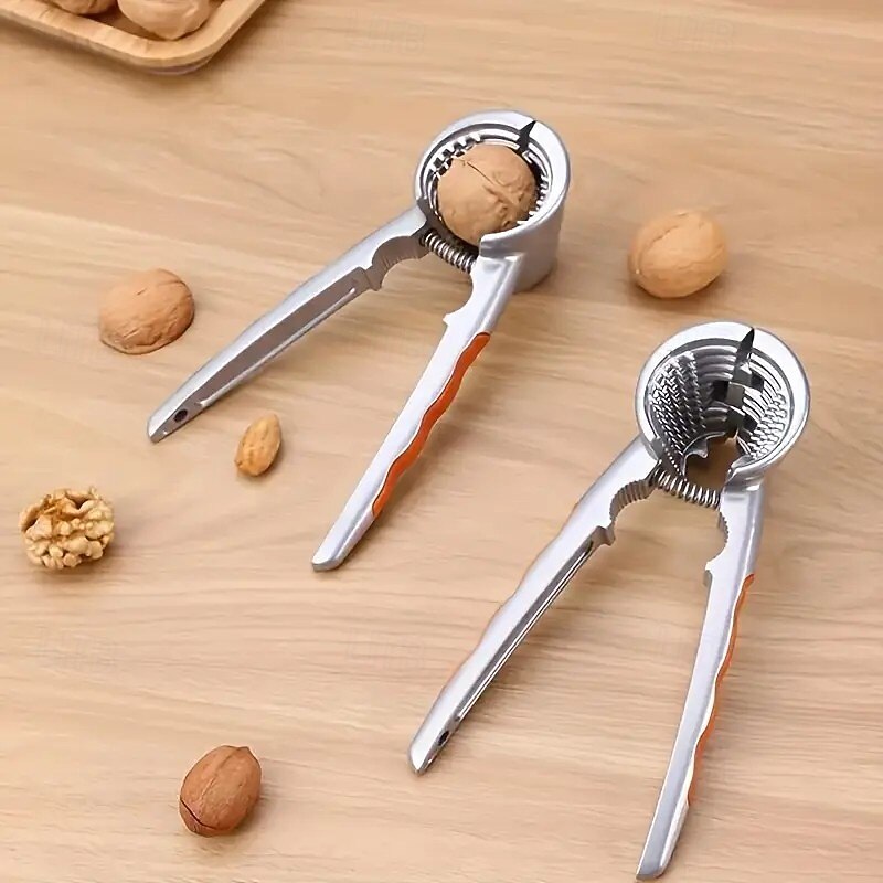 Multipurpose Nut and Dried Fruit Cracker, Durable Aluminum Nutcracker with Ergonomic Handle, Easily Crack Walnuts, Hazelnuts, and Almonds, Ideal Kitchen Tool for Baking and Snacks4