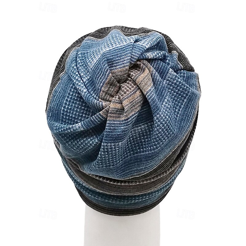 Men's Multifunctional Beanie Hat and Neck Warmer, Soft Knit Winter Scarf Cap for Outdoor Sports, Travel and Casual Wear4